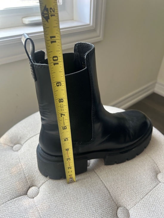 H&M Black Chunky Chelsea Lug Sole Boots EU Size 40 - Picture 14 of 15